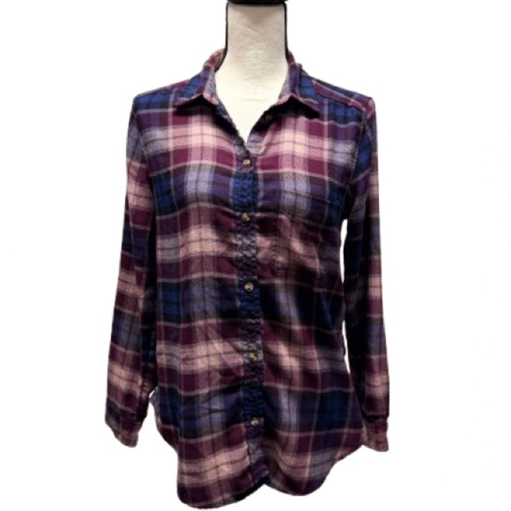 American Eagle Outfitters "Ahh-mazingly Soft" Plaid Flannel-Size Medium - Picture 2 of 5